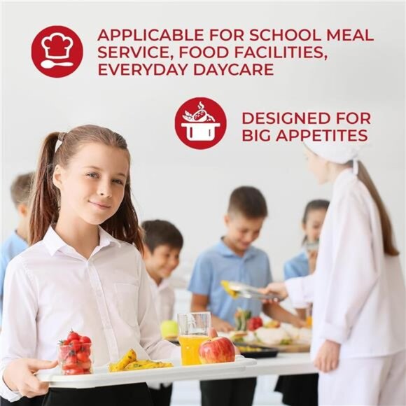 100 Pack Disposable Food Trays Large 14 Inch Compostable Paper Plates BBQ Party - Picture 6 of 7